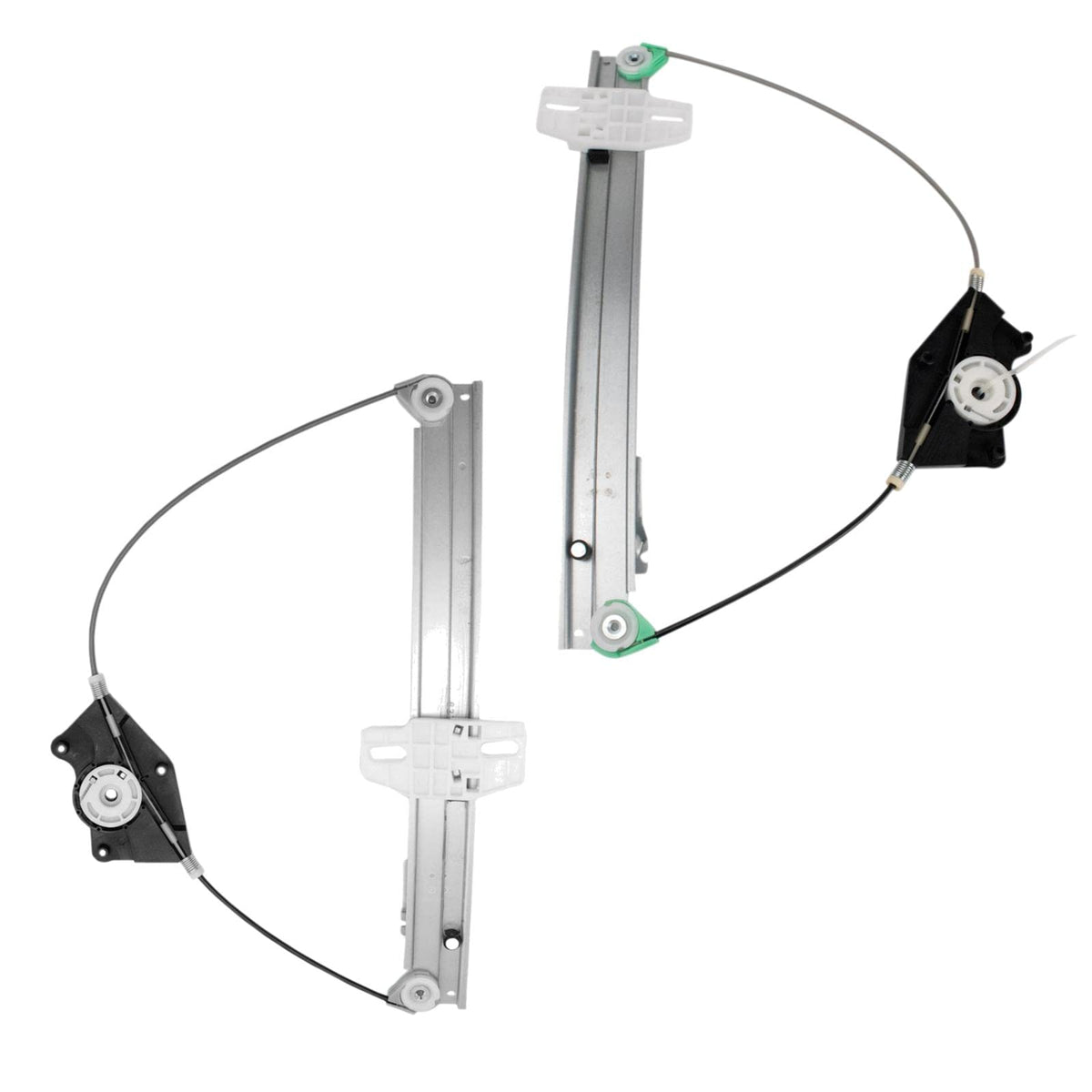Trq Rear Power Window Regulator Set Compatible With 2002-2008 Audi A4 S4 Au1550103 Au1551103