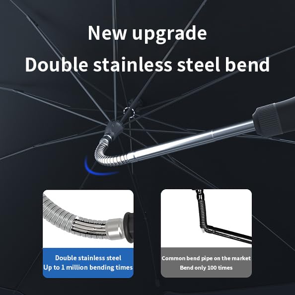 Helloleiboo [2025 Upgrade] Car Windshield Sun Shade For Tesla Cybertruck-Foldable Windshield Sun Shade 64 * 58-Reflects Uv Autom