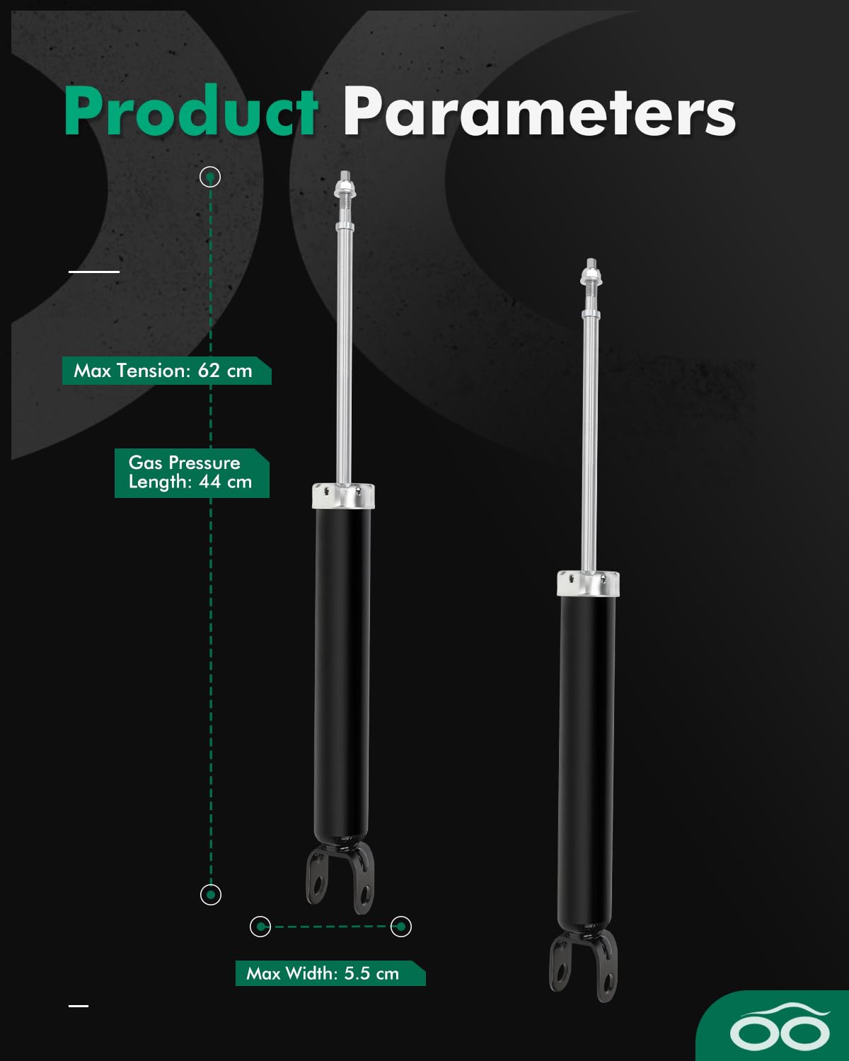 Shocks,Scitoo Rear Shock Absorbers Fit For 2007 2008 2009 2010 For Hyundai Elantra Gas Struts 349085 5622 Set Of 2