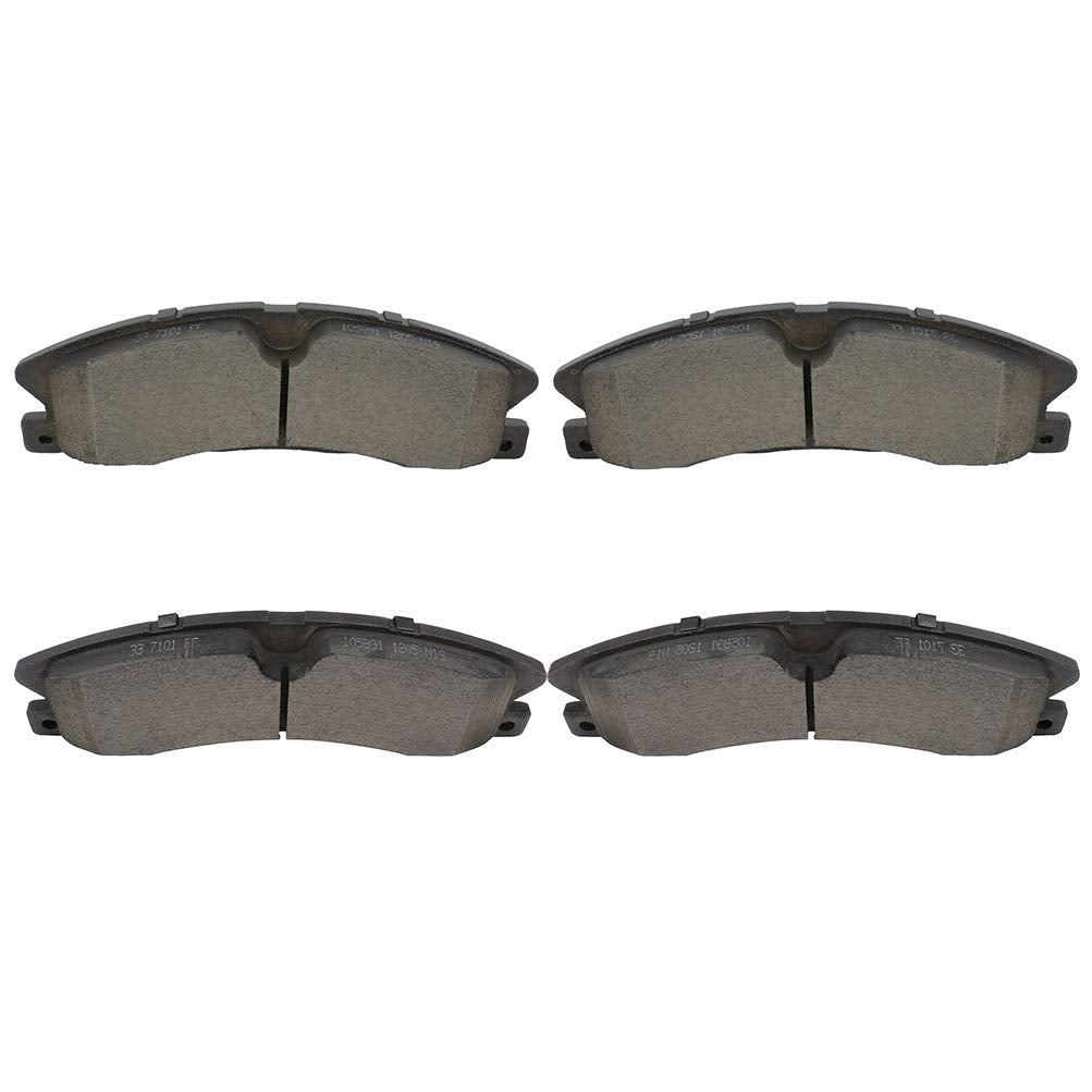 Cciyu D1611 Ceramic Front Brake Pads Set Fit For Ford Explorer,Flex,Police Interceptor Sedan,Police Interceptor Utility,Special