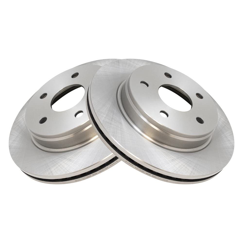 Trq Front Brake Rotors Set Vented Compatible With 2007-2009 Chrysler Aspen 2004-2009 Dodge Durango 2002-2010 Ram 1500 2011-2018