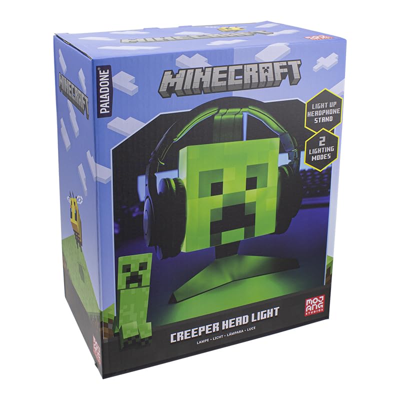Paladone Minecraft De Creeper Head Helmet Mount With Lamp