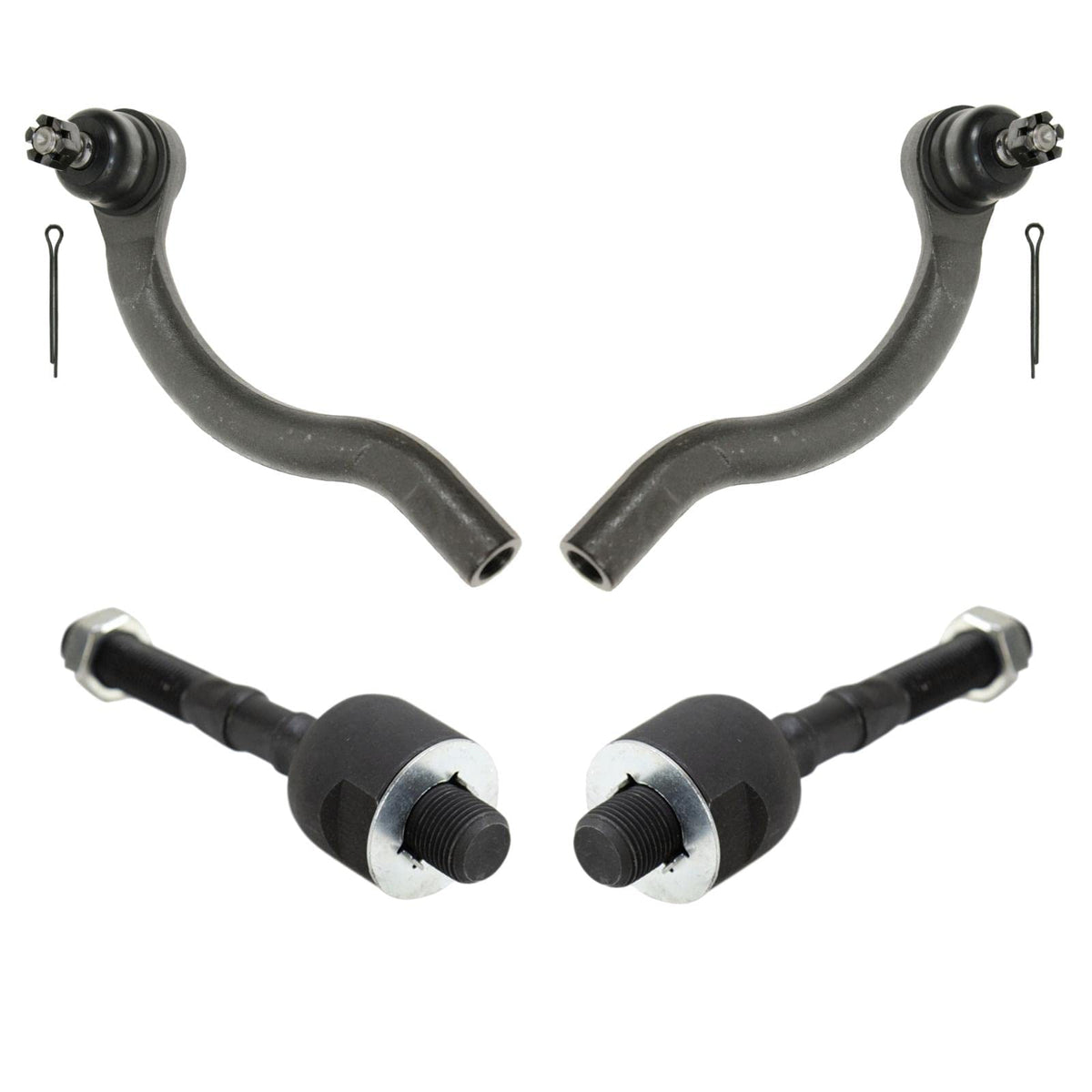 Trq Front Tie Rod Set Compatible With 2004-2008 Acura Tsx 2003-2007 Honda Accord
