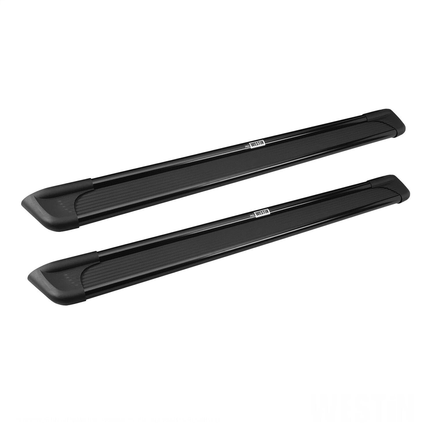 Westin 27-6155 Sure-Grip Running Boards Aluminum Black Pair 85 In.