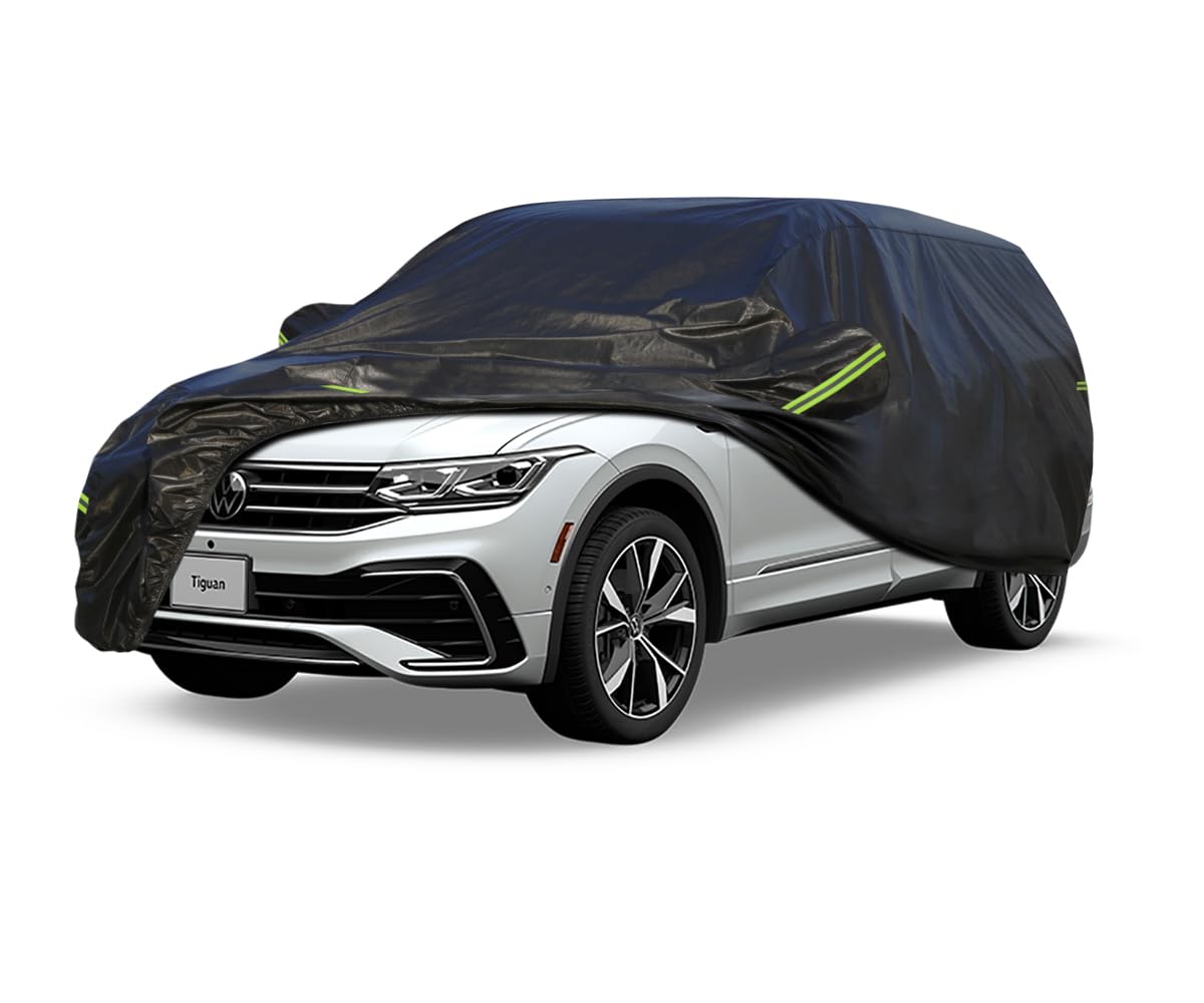 Koukou Waterproof Suv Car Cover Suitable For Volkswagen Tiguan 2020-2025, 7 Layers Windproof All Weather Waterproof Outdoor Cove