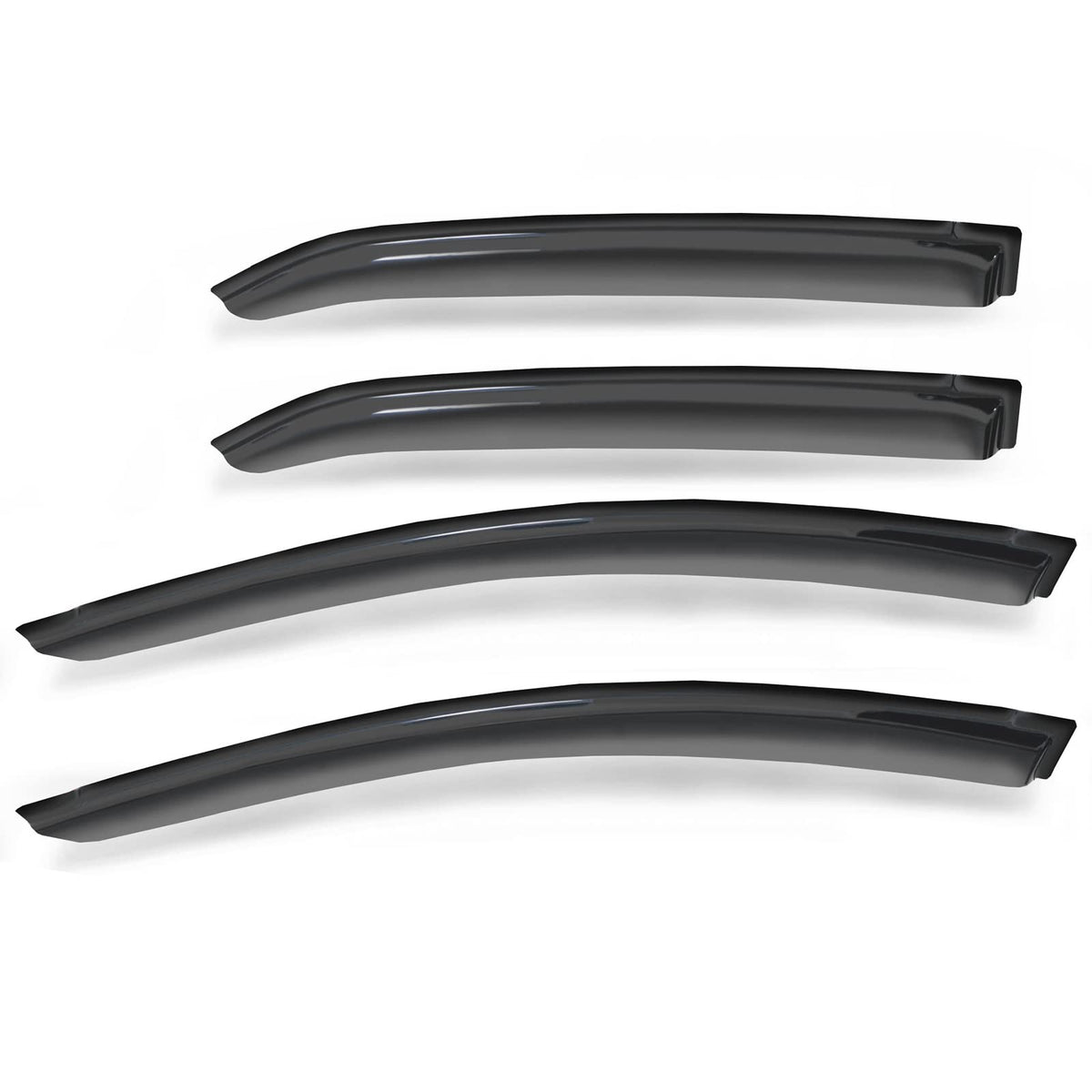 Gldifa Side Window Visors Compatible With Toyota Corolla 2014-2018 Sun/Rain Guards Wind Deflector Smoke 4Pcs