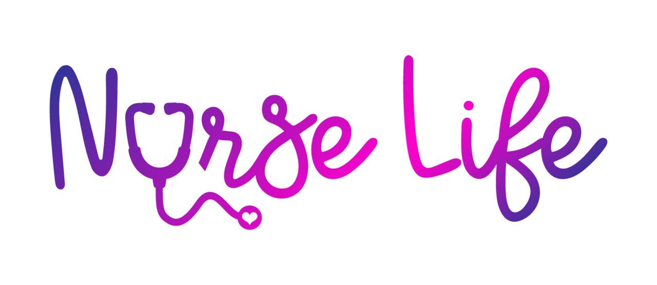 Nurse Life Stethoscope (2 Pack) Vinyl Decal Sticker - Car Truck Van Suv Window Wall Cup Laptop - Two 5.5 Inch Decal - Mks1406