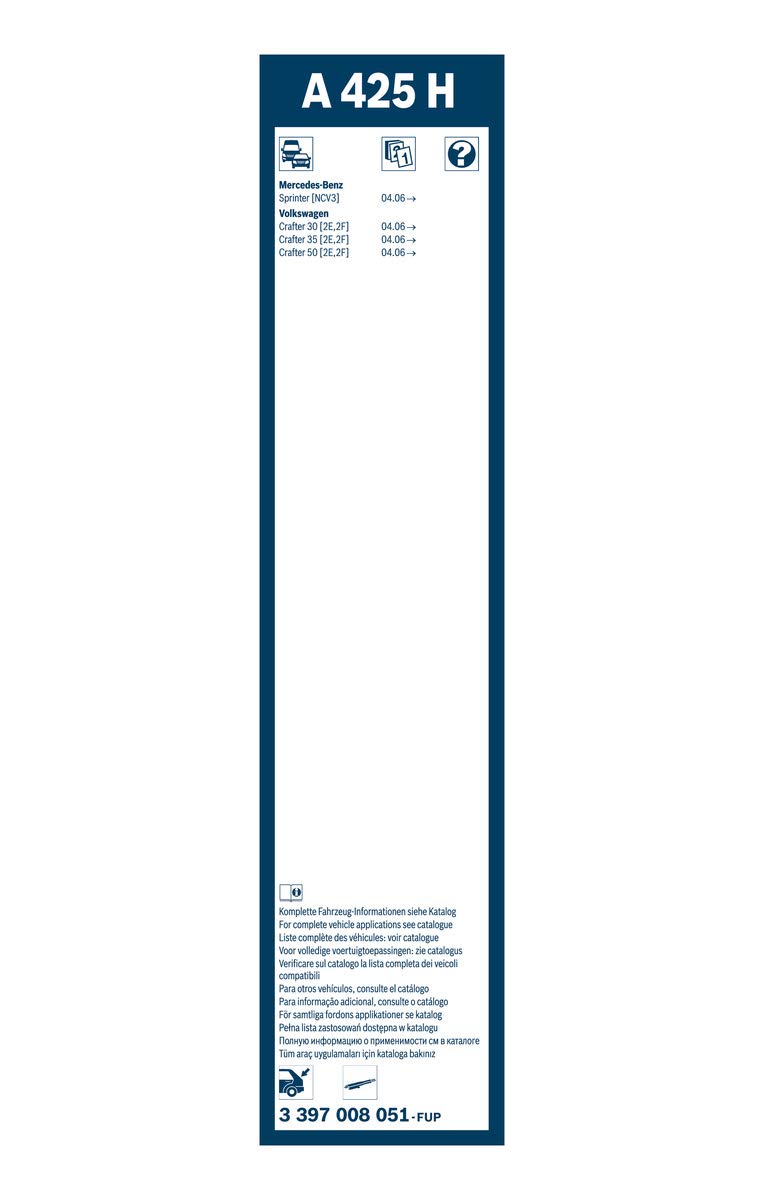 Bosch Wiper Blade 17 Inch - A425H
