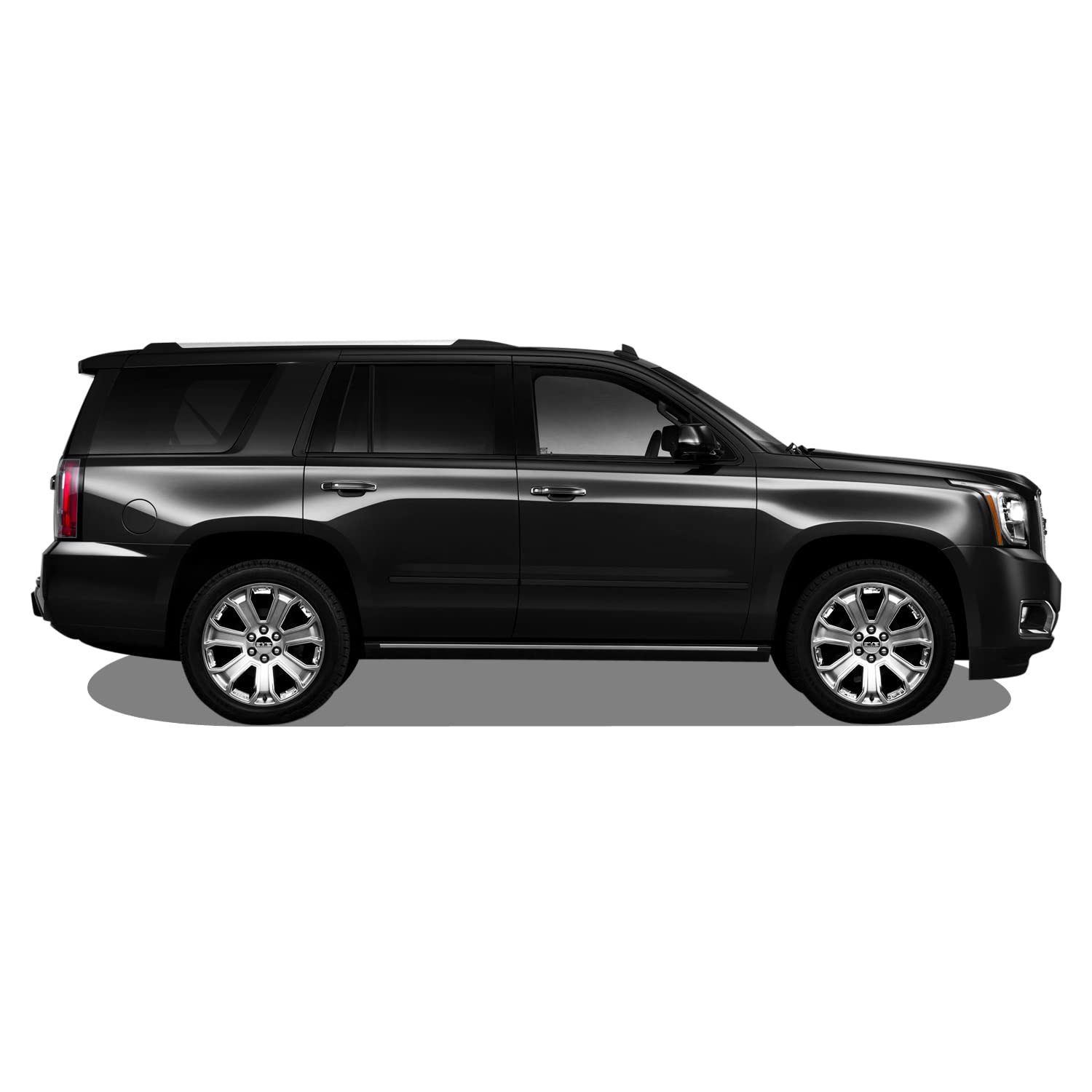 Slickmod Chrome Delete Blackout Vinyl Overlay For 2015-2020 Gmc Yukon Window Trim (Gloss Black)