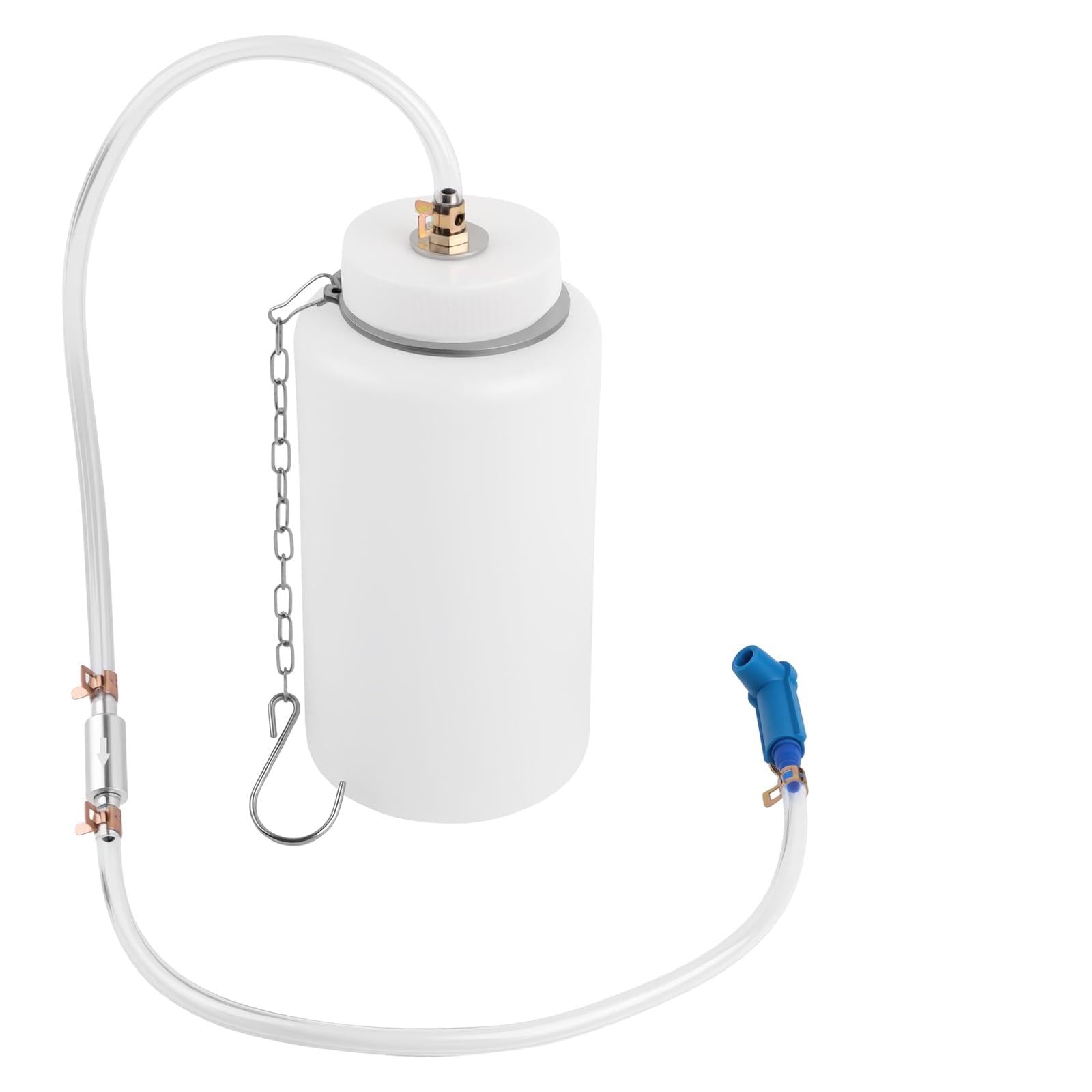 Purthog Brake Bleeder Kit,1L Brake Bleeder Bottle & 27.55 Inch Brakes Bleeders Hose One Way Check Valve,Connector,Professional B