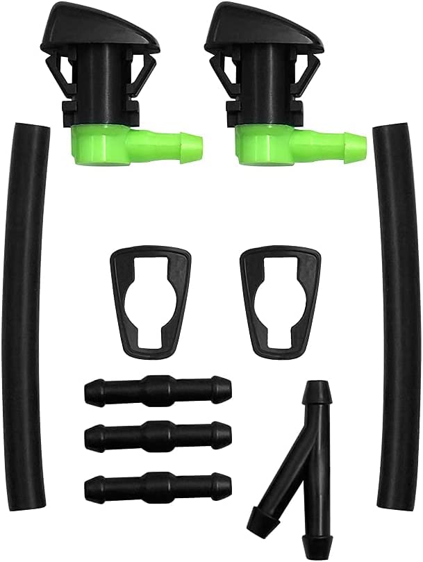 2 Pcs Adjustable Windshield Washer Nozzle kit - Fit for Jeep Grand Cherokee 2011-2024, GMC Acadia/Buick Enclave 2007-2017, Chevy