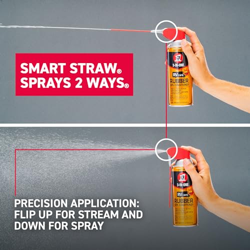 3-In-One Rvcare Rubber Seal Conditioner With Smart Straw Sprays 2 Ways, 11 Oz