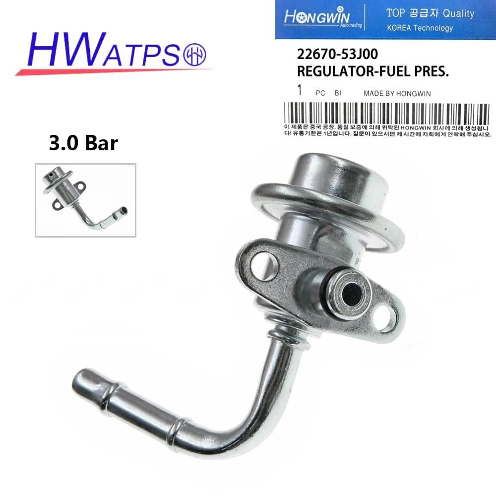 Hwatps 22670-53J00 Fuel Pressure Regulator For Nissan Tsuru Sentra Nx Infiniti G20 2.0L 1991-1996 3.0Bar Pr4117 Pr55 Pr471 5G1194
