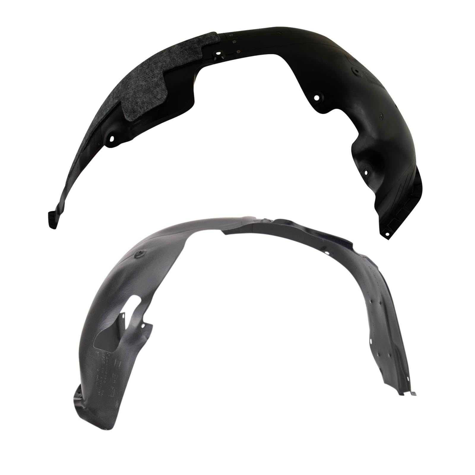 Trq Front Inner Fender Liner Set Compatible With 2017-2018 Hyundai Elantra Hy1248161 Hy1249159