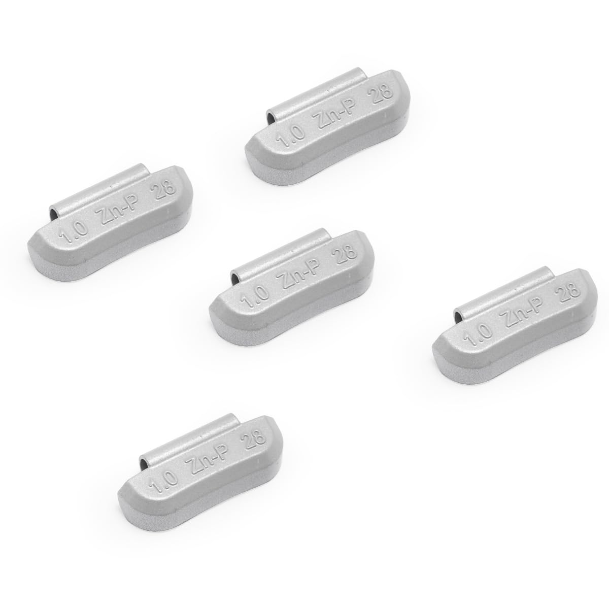 CKAuto P Series Zinc Clip on Wheel Weights 1oz, Coated, 25Pcs/Box Fit for Steel Wheel