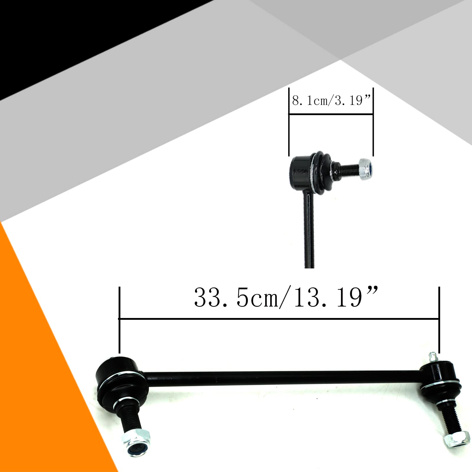 Xopiyao 2Pcs Front Stabilizer Sway Bar Link Compatible With 2005-2009 Equinox 2006-2009 Torrent 2002-2007 Vue K80460,K80461