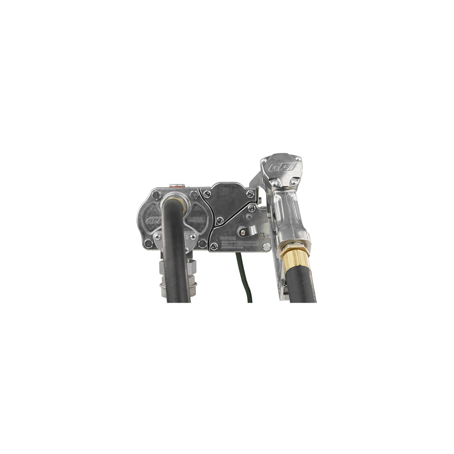 GPI - M-150 Series Fuel Transfer Pump, Manual Shut-Off Unleaded Nozzle, 15 GPM, 12 Volt (110000-99)