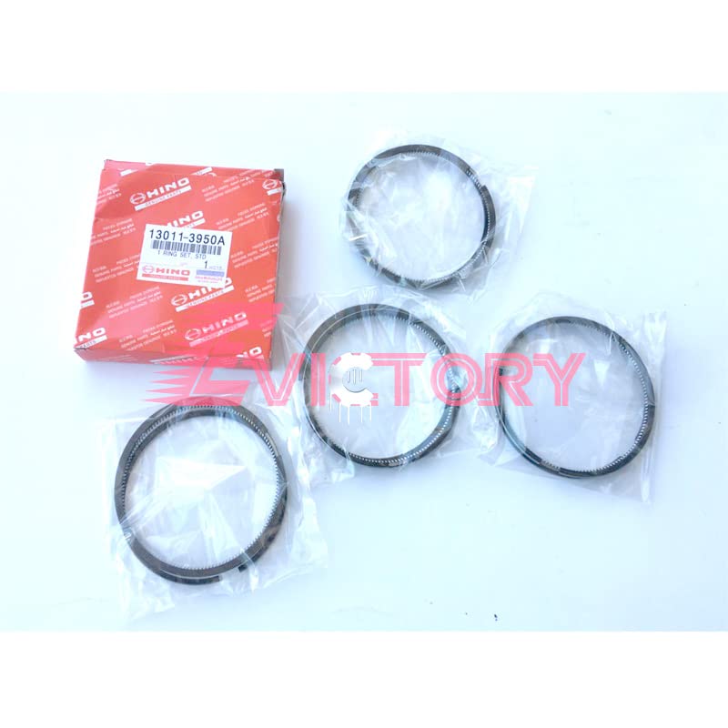 For Hino N04Ct N04C-T Rebuild Kit + Water Pump Piston Ring Cylinder Liner Gasket