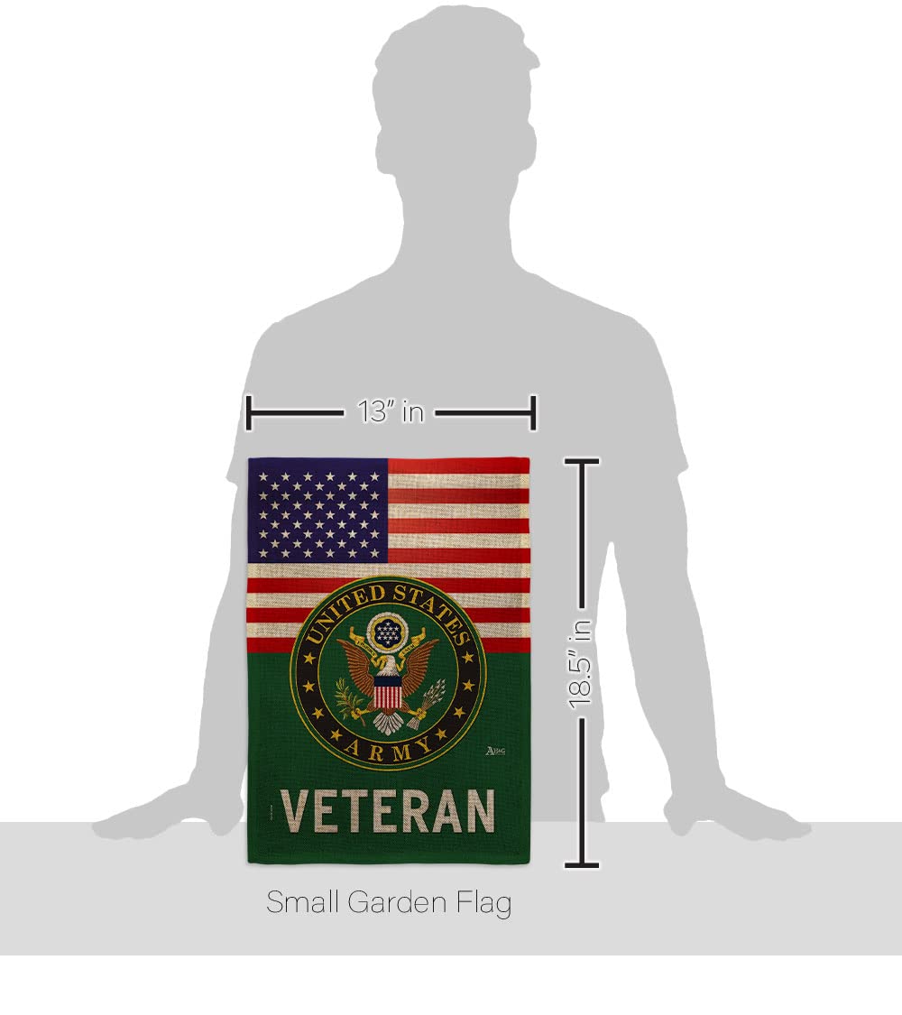 Us Army Veteran Burlap Garden Flag Home Decor Armed Forces United State American Decorations Military Memorabilia Remembrance Wa
