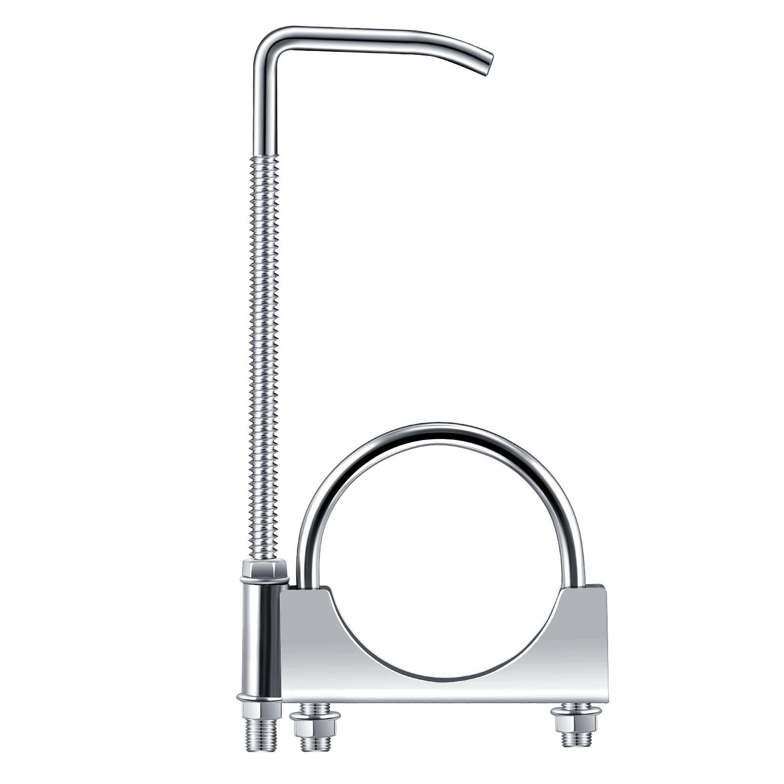 1 Pcs Exhaust Clamp with Hanger, Universal Exhaust Hangers (2.5 Inch)