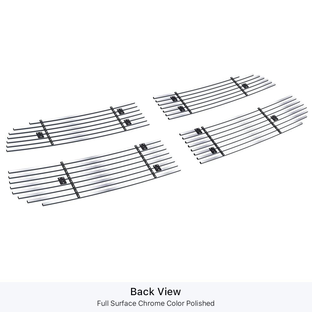 APS Compatible with Ram 1500 2013-2018 & Ram 1500 Classic 19-21 Honeycomb Style Only Main Upper Stainless Steel SS Chrome Horizo