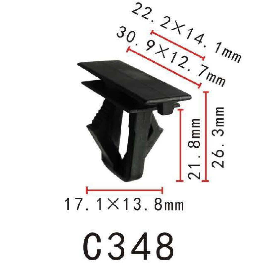 Autobahn88 Retainer Clip For Front Fender Flare, Compatible With Chrysler Jeep Liberty 2002-On (Oem: 55156429Aa) (Pack Of 20)