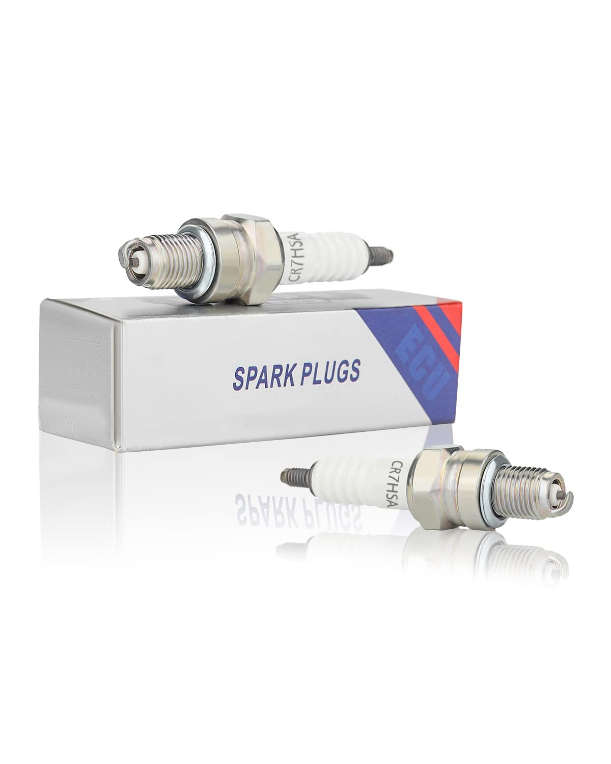 Alonegoer A7Rtc Cr7Hsa Motorcycle Spark Plug A7Rc A7Tc Cr7Hsa 4549 Replace For Gy6 Engine 50Cc 70Cc 90Cc 100Cc 110 125 150Cc Motorcycle Atv Quad Scooter Go Kart Moped Chopper Buggy Dirt Racing Bike