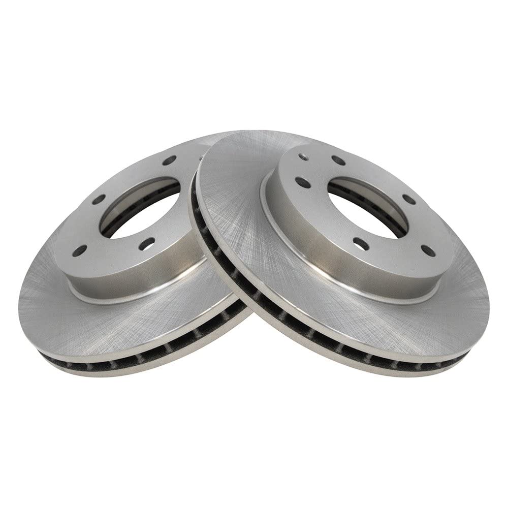 Trq Front Brake Rotors Set Vented Compatible With 1993-1997 Ford Probe 1993-2002 Mazda 626 Mx-6 2001-2003 Protege 2002-2003 Prot