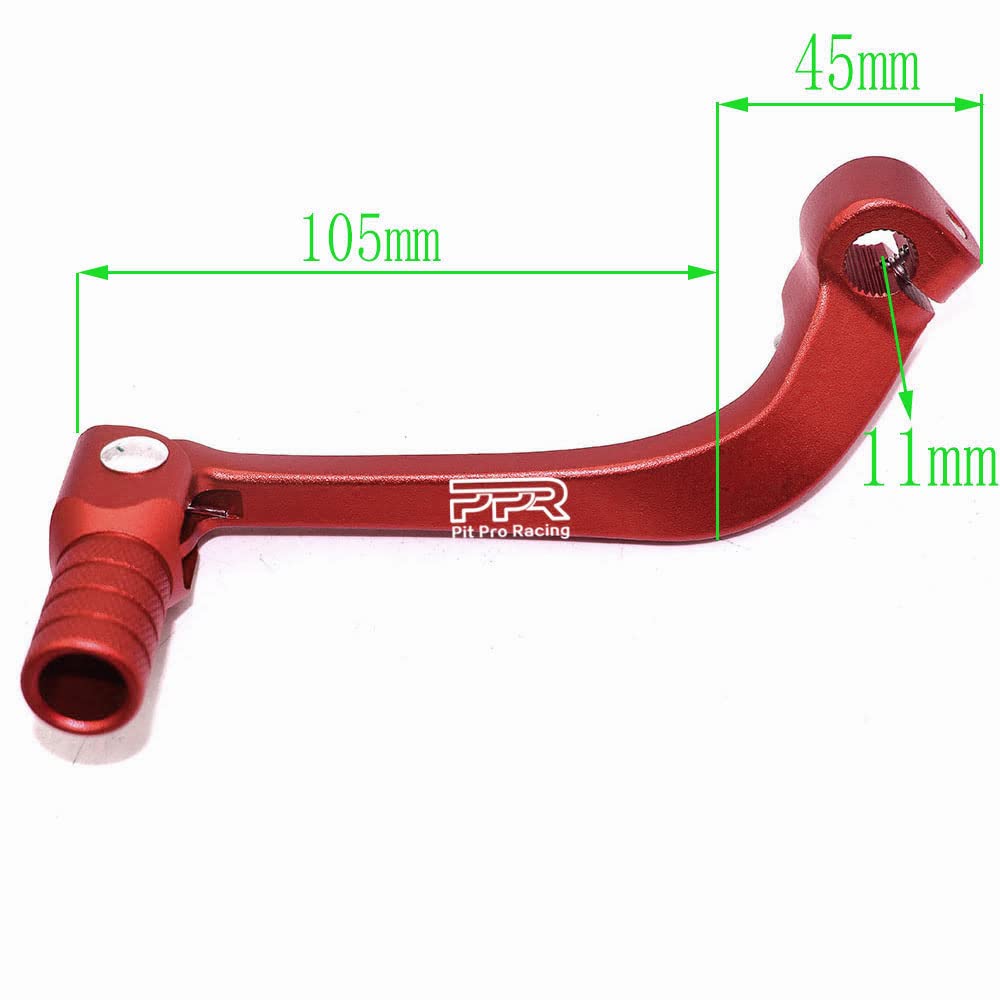 Gear Shift Lever, Alloy Aluminium Fit For Motorcycle Bse Crf 110 Ttr 125 Motorcycle 50Cc 110Cc 250Cc Dirt Pit Bike(Red)