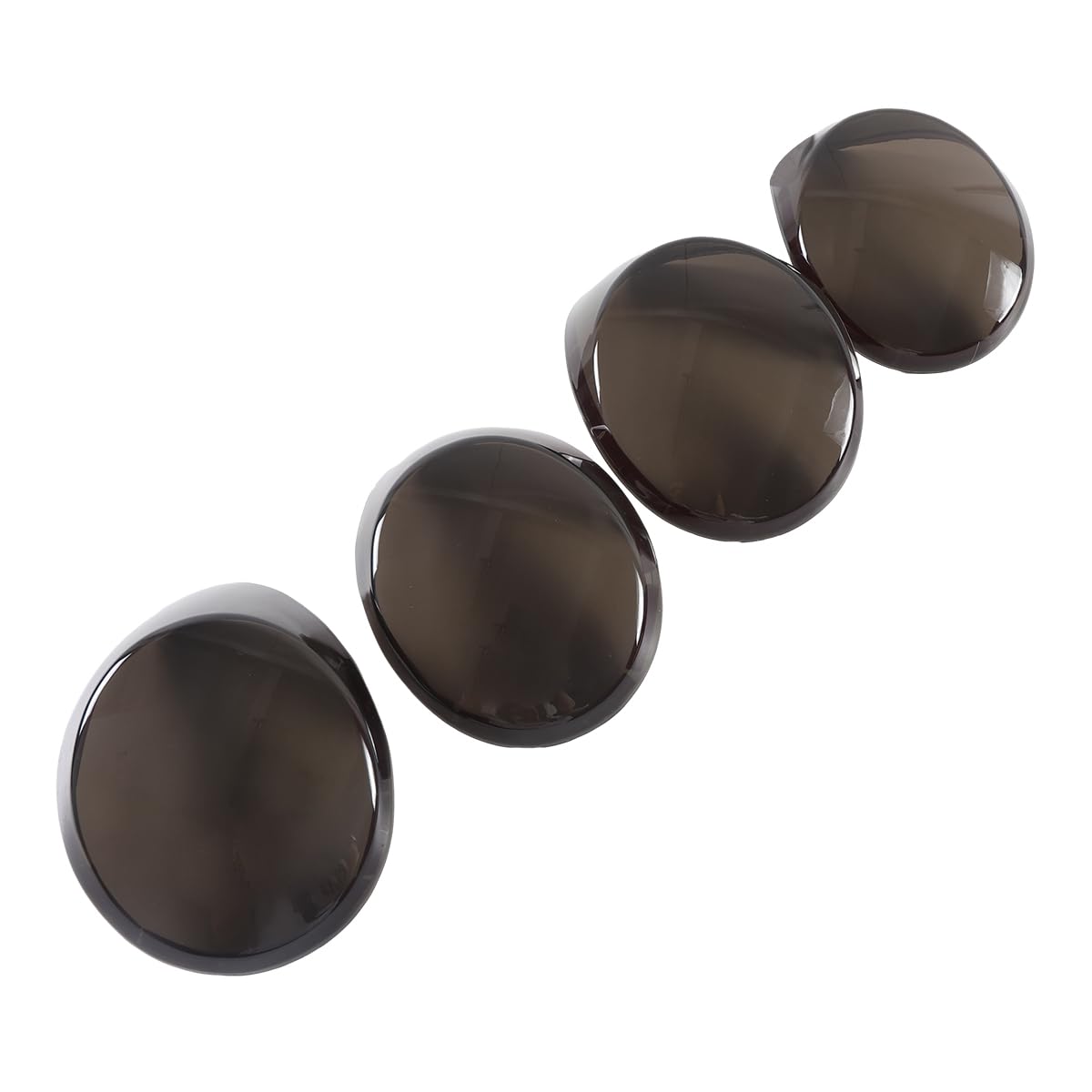 Smoked Black Rear Tail Light Lamp Cover Trim Compatible For Mercedes Benz Smart 451 Fortwo 2009 2010-2014 2015 Rear Tail Light Blackout Kit Molded Smoked Acrylic Cover, Smart Accessories (Smoked)