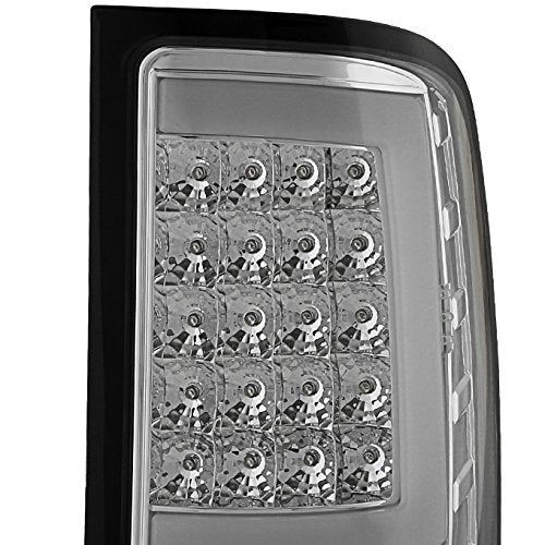 Akkon - For 07-13 Sierra 1500 07-14 Sierra 2500 3500 Hd Pickup Truck Chrome G2 Led Tail Lights Brake Lamps Pair