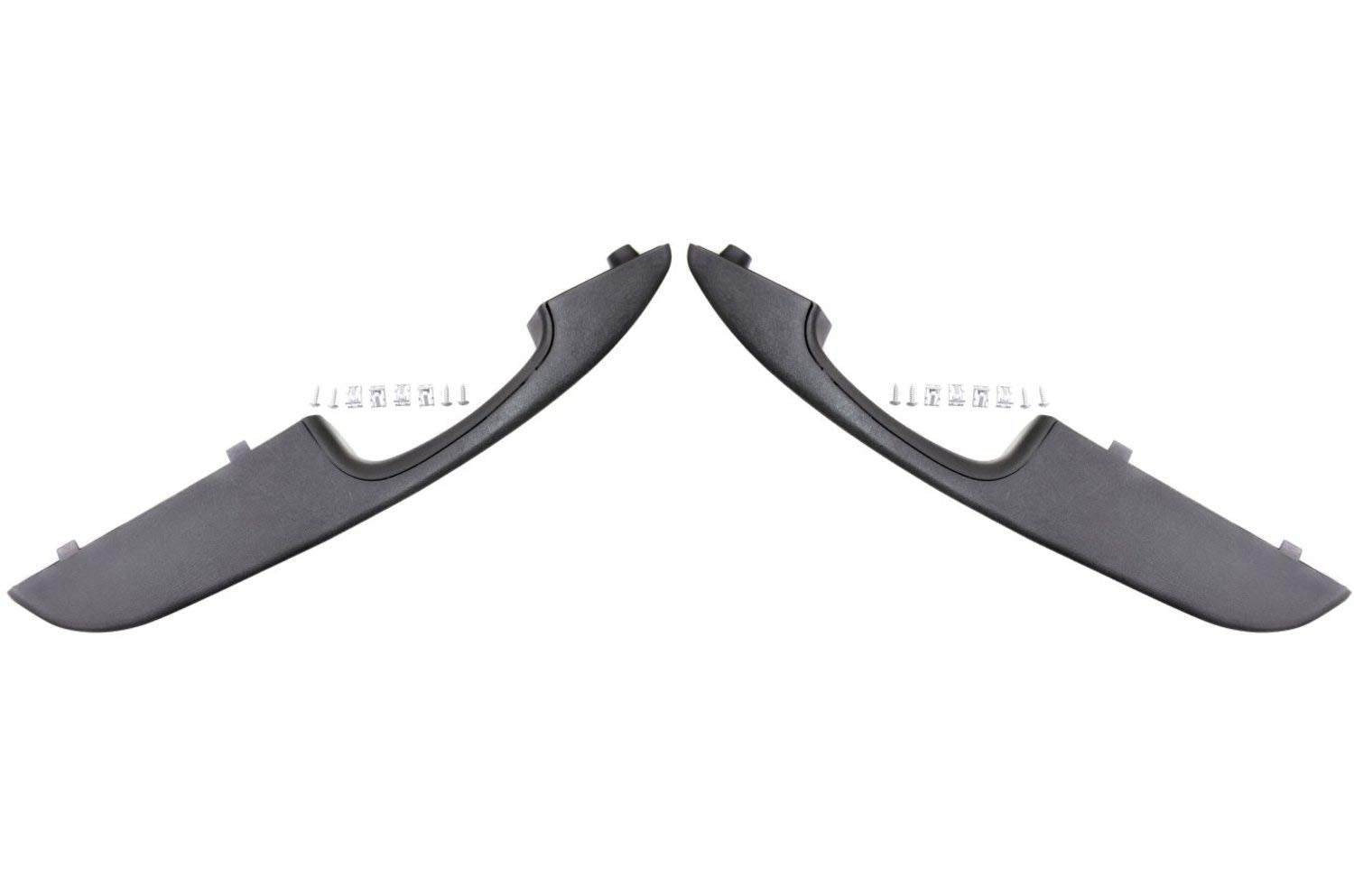 PT Auto Warehouse GM2902GDP  Interior Inner Inside Pull Handle, Gray (Pewter)  Left/Right Pair