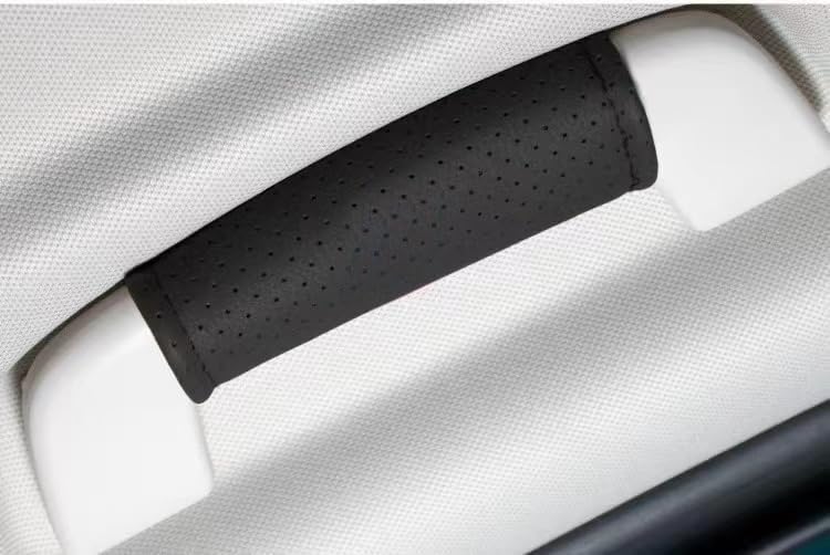 2 Pcs Leather Door Handle Cover Soft Car Handle Protector Compatible with BMW 1 2 3 4 5 6 7 Series X1 X2 X3 X4 X5 X6 Interior Ac