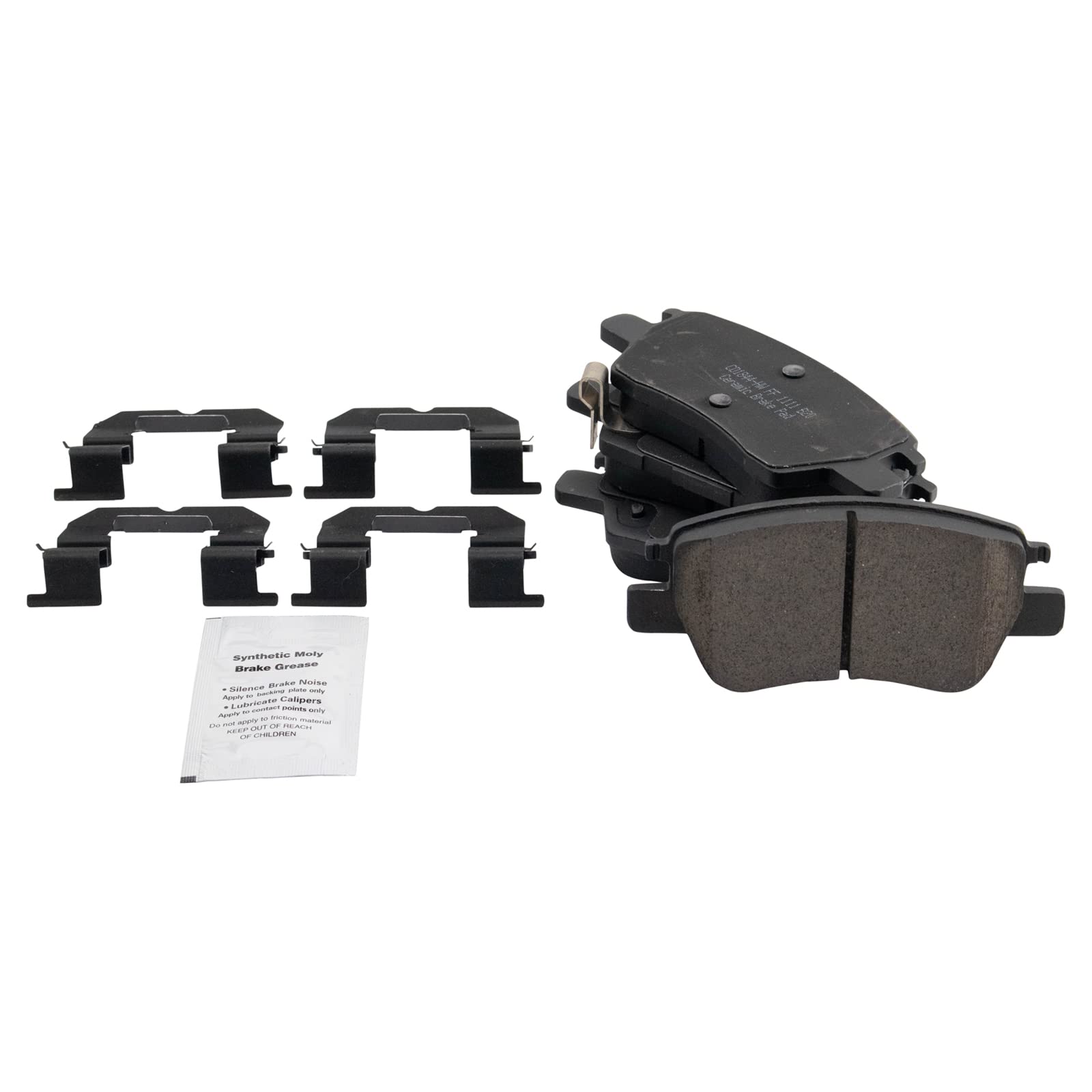 TRQ Front Brake Pads Ceramic Compatible with 2017-2021 Chevrolet Bolt EV 2016-2019 Cruze Volt