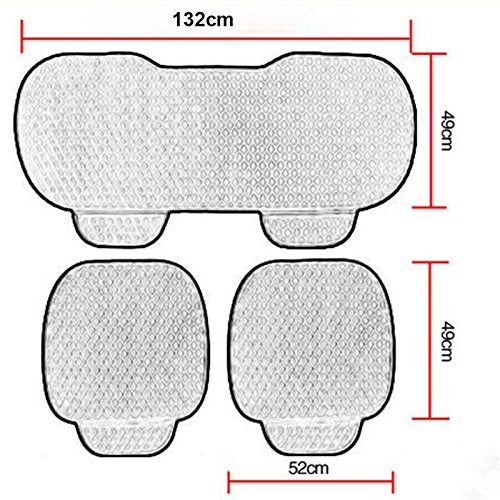 Sedeta Silk Velvet Auto Car Vehicle Long Rear Seat Chair Cover Protective Cushion Mat Pad For Baby, Suv, Skin-Friendly C