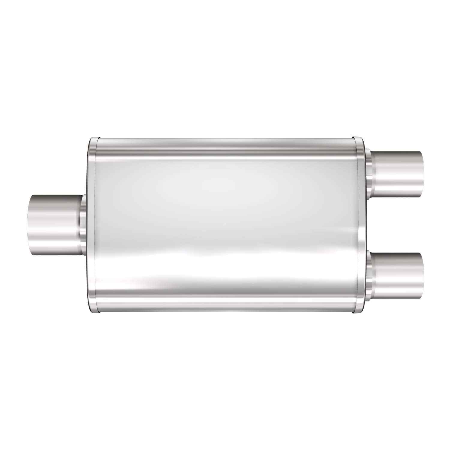 Magnaflow Performance Exhaust Muffler 13288: 3/2.5 Inlet/Outlet, 4X9X14 Oval, Stainless Steel, Satin Finish