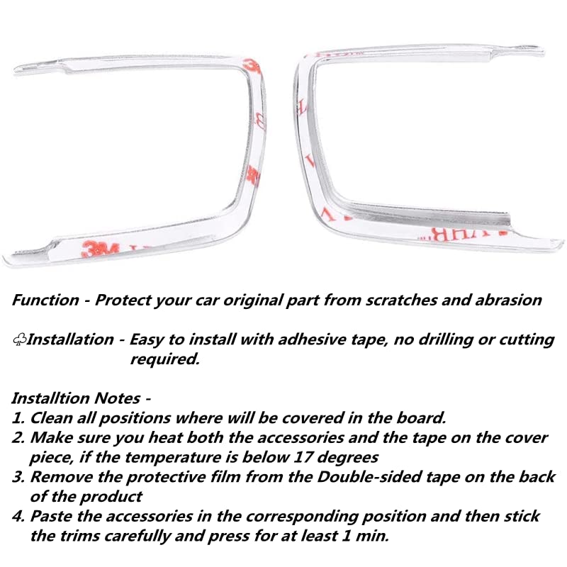 Qiilu Headlight Control Panel Sticker, Car Interior Accessories Headlight Switch Frame Trim Cover for 1 2 3 4 X5 X6 Series F20 F