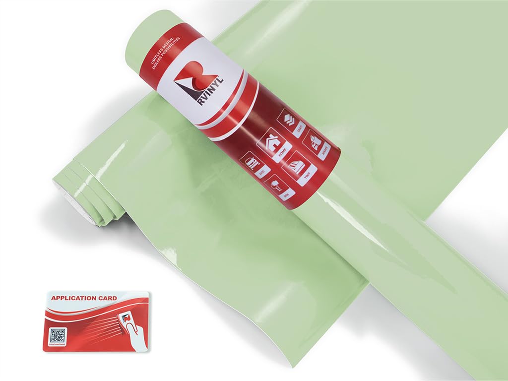 Avery Dennison Sw900 728-O In Gloss Light Pistachio - Dual Layered Vinyl Car Supreme Wrapping Film - 3Ft X 5Ft - Vehicle Sheet R