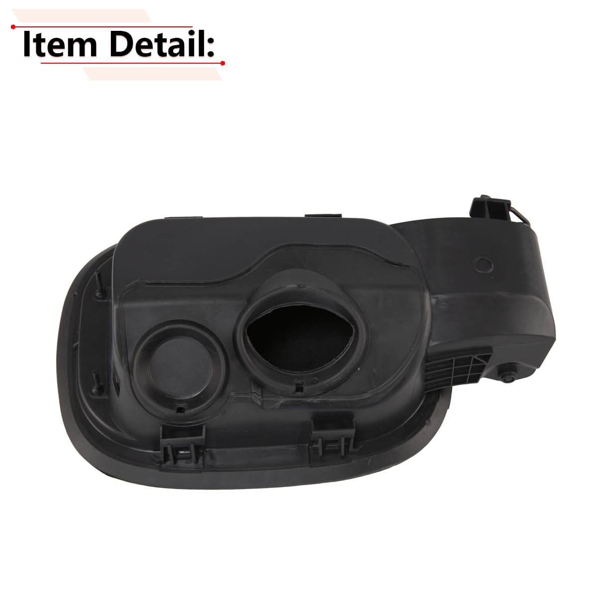 RLB-HILON Gas Fuel Door Tank Filler Pipe Housing Compatible with Chevy Silverado 1500 Crew Cab 5.8 ft Bed 2019 2020 2021 2022 20