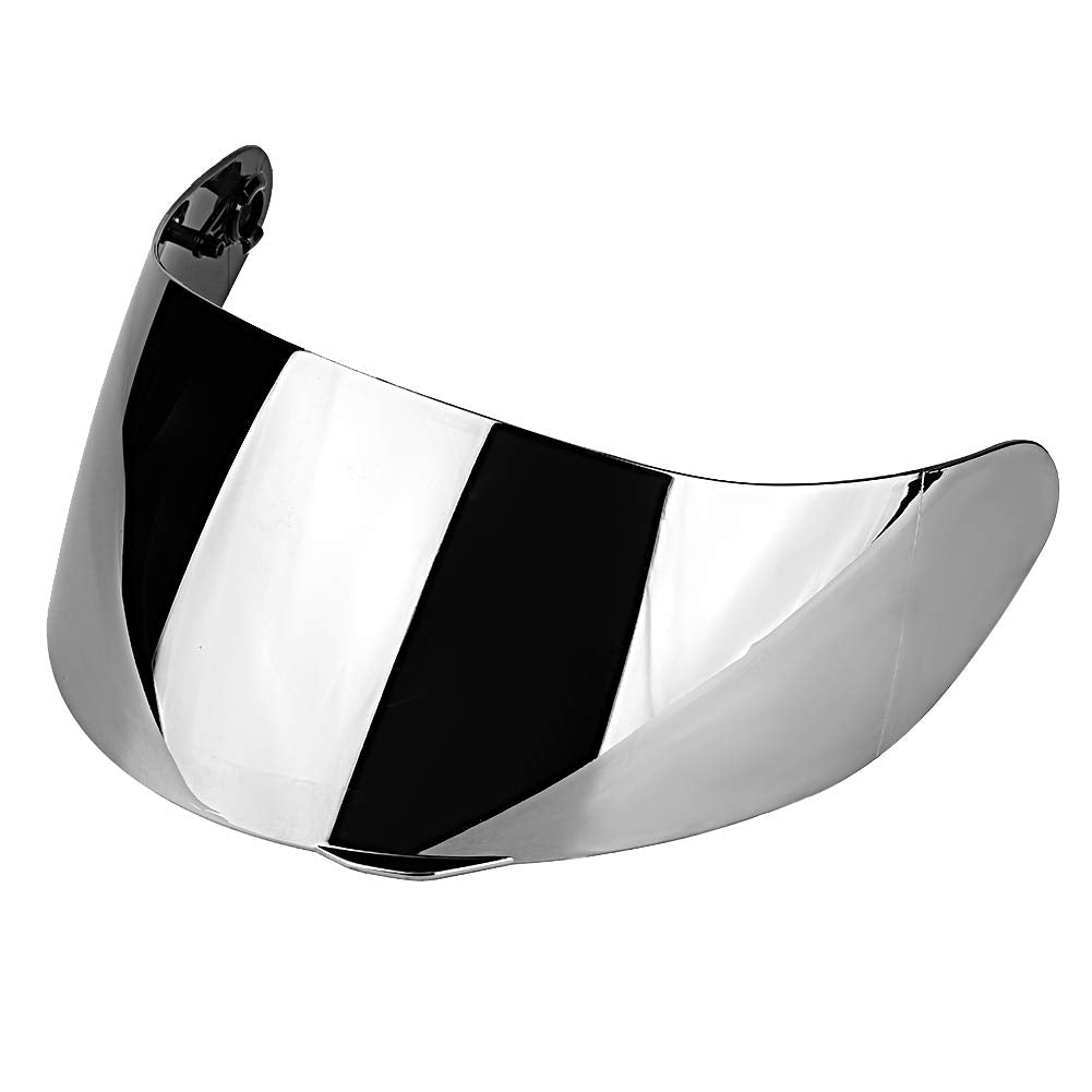 Qiilu Motorcycle Wind Helmet Lens Visor Full Face Fit For Agv K1 K3Sv K5(Sliver)