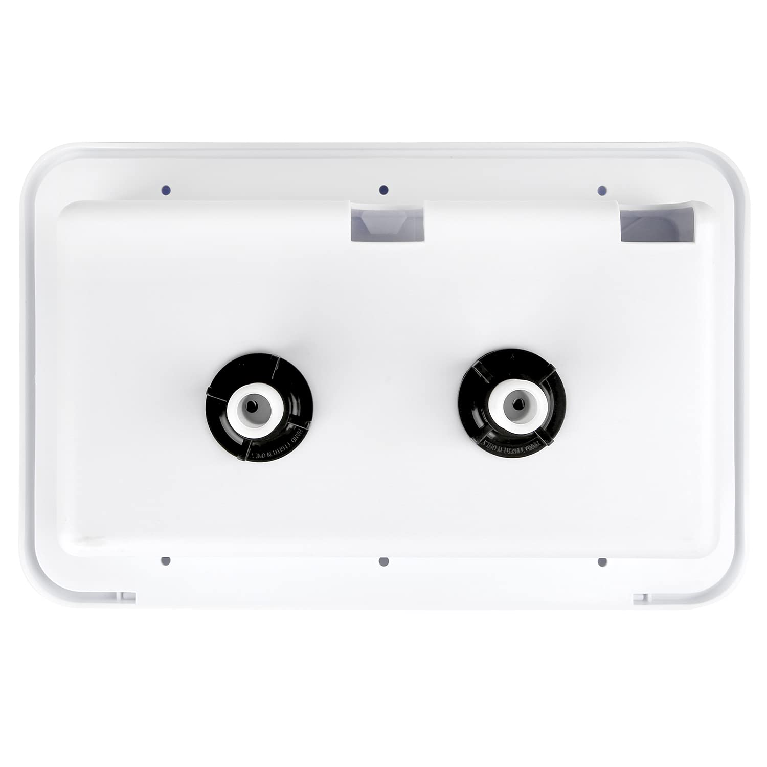 OYMOV White RV Exterior Shower Box Kit with Lock - Non-Metallic Accessories for RVs, Fifth Wheels, Motorhomes, Travel Trailers, Campers