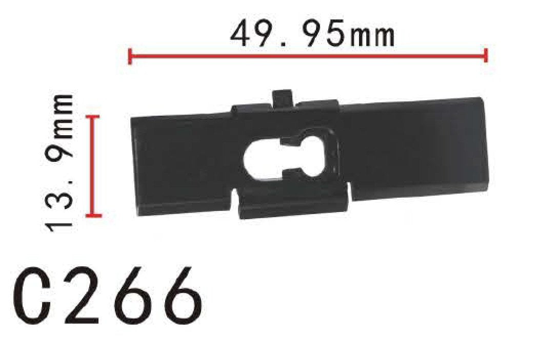 Autobahn88 Retainer Clip For Rocker Panel, Compatible With Gm (Oem: 20171942) (Pack Of 20)