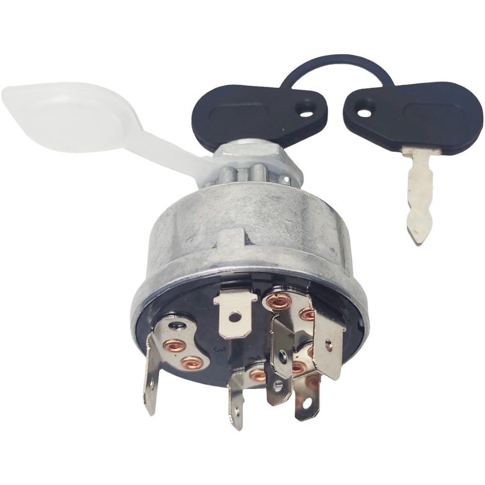 XYZIL Ignition Switch Compatible with Ford Tractor 4600 4630 4830 5030 5600 6600 5110 515 530A 531 535 3230 3430 3930 8530 8630 