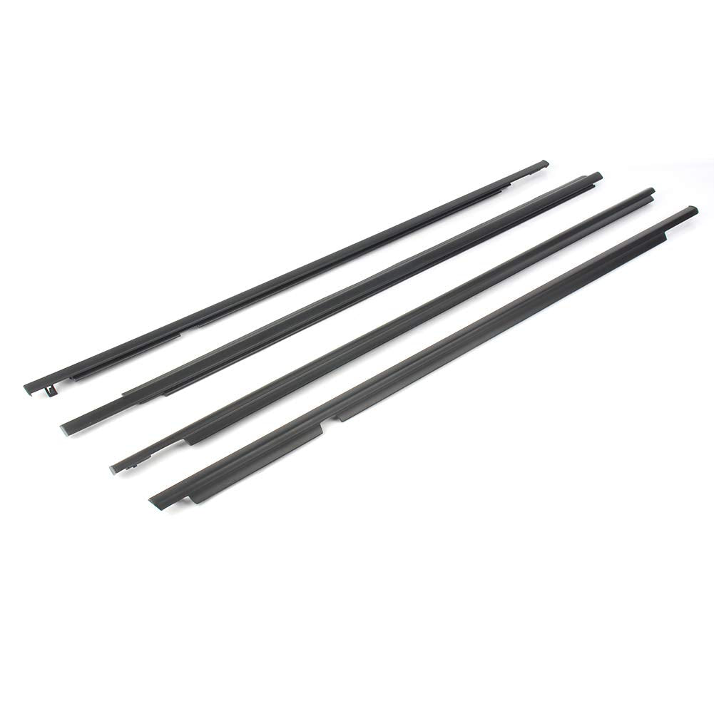 GZYF 4PCS Weatherstrip Window Moulding Trim Seal Belt Weather Stripping for Toyota Land Cruiser Prado 120 Series 2003-2009 / for