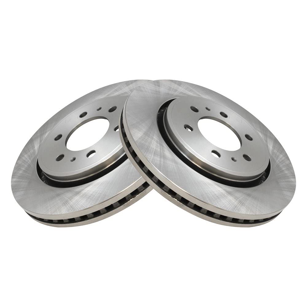 Trq Front Brake Rotors Set Vented Compatible With 2007-2021 Ford Expedition 2010-2020 F-150 Lincoln Navigator