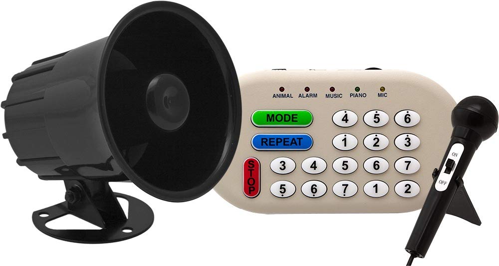 Vixen Horns Musical Car Horn with 46 Sounds (Siren, Alarm, Funny Tunes, Animal) Electronic Horn with PA System for Truck 12V VXS