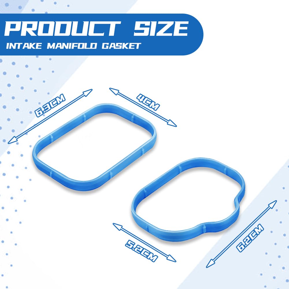 12Pcs Intake Manifold Upper And Lower Gasket Set, 5184562Ac 5184331Ac Ms97204 Car Accessories Intake Manifold Gasket Set Replacement For Dodge Chrysler Jeep Ram 3.6L