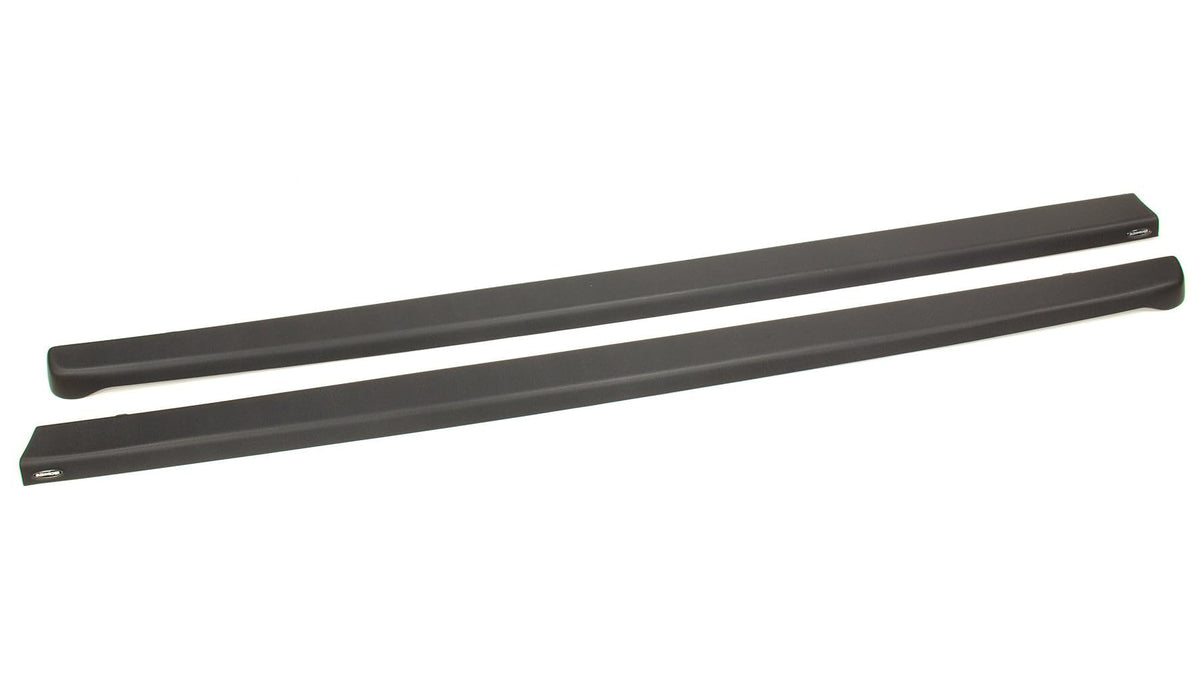 Bushwacker Ultimate Bedrail Caps - Smoothback W/O Stake Holes | 2-Piece Set, Black, Smooth Finish | 48502 | Fits 2001-2006 Chevr