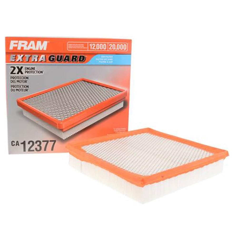 FRAM Extra Guard CA12377 Replacement Engine Air Filter for Select Toyota and Lexus Models, Provides Up to 12 Months or 12,000 Mi