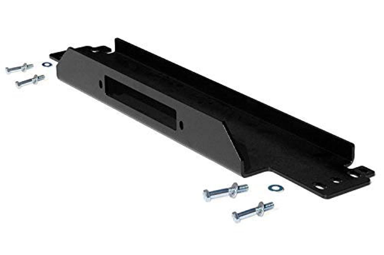 Rough Country Winch Mounting Plate for 1987-2006 Jeep Wrangler TJ/YJ - 1189, Front, Black